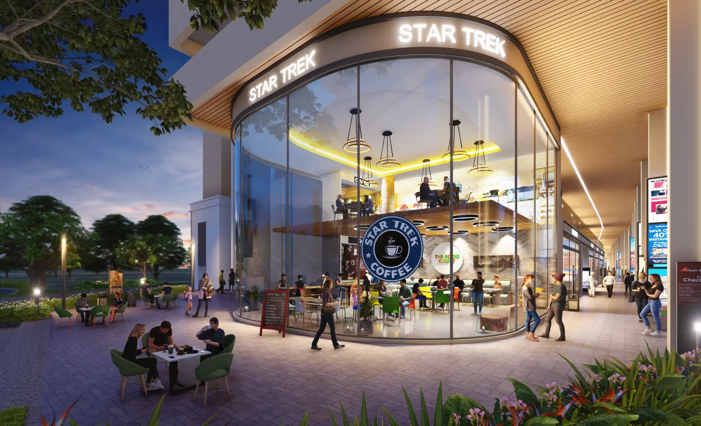 Retail Plaza & Food Court