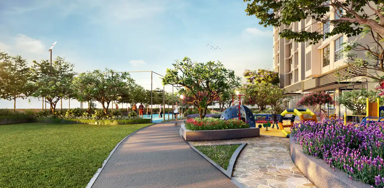 Jogging Track & Kids' Play Area